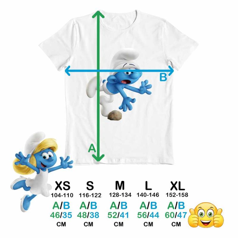 Fashion, accesorii si bijuterii - Copii - Imbracaminte copii - Tricouri copii - Tricou Copii Baieti Strumfii Impiedicatul CoolTrend, alb, marime S Copii - Infinity.ro