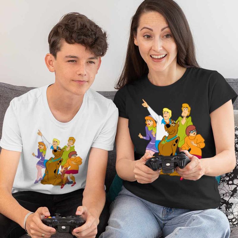Fashion, accesorii si bijuterii - Copii - Imbracaminte copii - Tricouri copii - Tricou Copii Baieti Scooby Doo Mystery Team, negru, marime S Copii - Infinity.ro