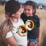 Fashion, accesorii si bijuterii - Copii - Imbracaminte copii - Tricouri copii - Tricou Copii Fete Popeye Marinarul Geam Vapor Comandant, alb, marime L Copii - Infinity.ro