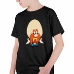 Fashion, accesorii si bijuterii - Copii - Imbracaminte copii - Tricouri copii - Tricou Copii Baieti Yosemite Sam Warner Bros, negru, marime L Copii - Infinity.ro