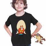 Fashion, accesorii si bijuterii - Copii - Imbracaminte copii - Tricouri copii - Tricou Copii Baieti Yosemite Sam Warner Bros, negru, marime L Copii - Infinity.ro