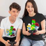 Fashion, accesorii si bijuterii - Copii - Imbracaminte copii - Tricouri copii - Tricou Copii Baieti Franklin Strumfii Papa Strumf Strumfita CoolTrend, negru, marime M Copii - Infinity.ro