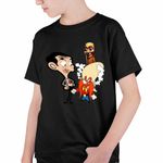 Fashion, accesorii si bijuterii - Copii - Imbracaminte copii - Tricouri copii - Tricou Copii Baieti Yosemite Sam Mr Bean Tung Sahur Brainrot Italian, negru, marime L Copii - Infinity.ro