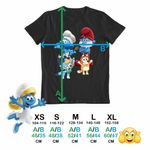 Fashion, accesorii si bijuterii - Copii - Imbracaminte copii - Tricouri copii - Tricou Copii Baieti Strumfii Bluey Bingo Papa Strumf Bucatarul CoolTrend, negru, marime S Copii - Infinity.ro