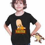 Fashion, accesorii si bijuterii - Copii - Imbracaminte copii - Tricouri copii - Tricou Copii Baieti Yosemite Sam Wanted, negru, marime XL Copii - Infinity.ro