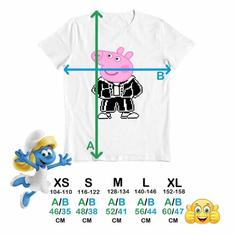 Fashion, accesorii si bijuterii - Copii - Imbracaminte copii - Tricouri copii - Tricou Copii Baieti Peppa Pixel Art CoolTrend, alb, marime XL Copii - Infinity.ro