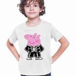 Fashion, accesorii si bijuterii - Copii - Imbracaminte copii - Tricouri copii - Tricou Copii Baieti Peppa Pixel Art CoolTrend, alb, marime XL Copii - Infinity.ro