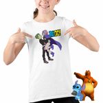 Fashion, accesorii si bijuterii - Copii - Imbracaminte copii - Tricouri copii - Tricou Copii Fete Beast Raven Fanart Teen Titans Go Titani CoolTrend, alb, marime S Copii - Infinity.ro