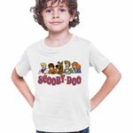 Fashion, accesorii si bijuterii - Copii - Imbracaminte copii - Tricouri copii - Tricou Copii Baieti Scooby Doo Friends Logo Mistere Fantome, alb, marime XS Copii - Infinity.ro