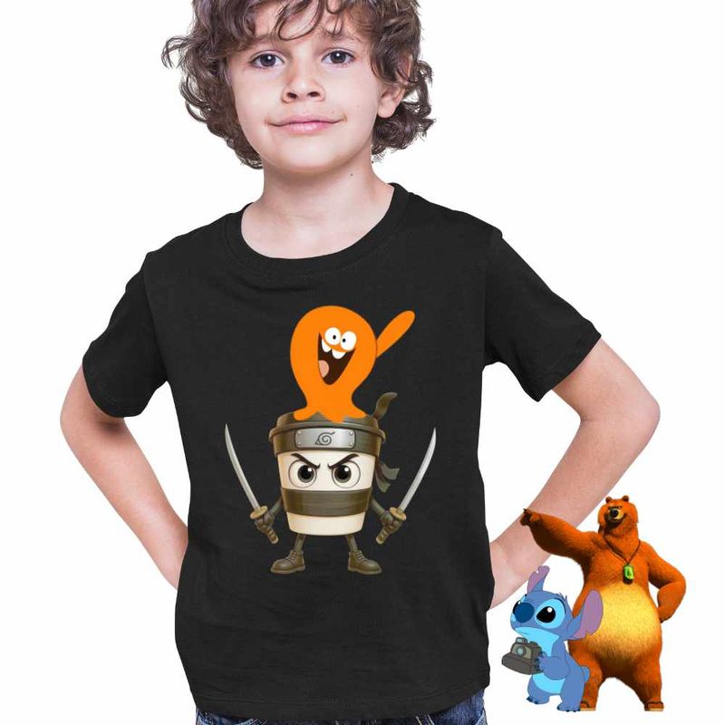 Fashion, accesorii si bijuterii - Copii - Imbracaminte copii - Tricouri copii - Tricou Copii Baieti Lamput Cappuccino Assassino Naruto CoolTrend, negru, marime L Copii - Infinity.ro