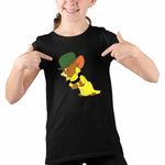 Fashion, accesorii si bijuterii - Copii - Imbracaminte copii - Tricouri copii - Tricou Copii Fete Tom si Jerry Verisor Boxer CoolTrend, negru, marime XS Copii - Infinity.ro
