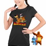 Fashion, accesorii si bijuterii - Copii - Imbracaminte copii - Tricouri copii - Tricou Copii Fete Bunnicula Draculas Vampirul Iepuras CoolTrend, negru, marime XS Copii - Infinity.ro