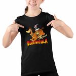 Fashion, accesorii si bijuterii - Copii - Imbracaminte copii - Tricouri copii - Tricou Copii Fete Bunnicula Draculas Vampirul Iepuras CoolTrend, negru, marime XS Copii - Infinity.ro