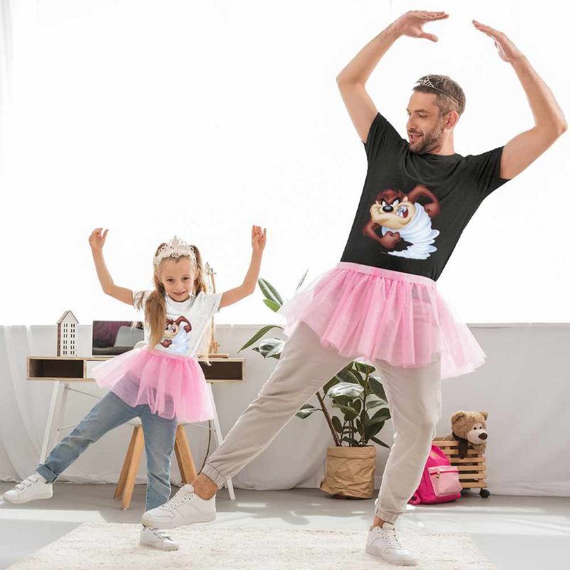 Fashion, accesorii si bijuterii - Copii - Imbracaminte copii - Tricouri copii - Tricou Copii Fete Taz Tornada Diavol Tasmanian, negru, marime XS Copii - Infinity.ro