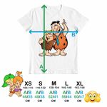 Fashion, accesorii si bijuterii - Copii - Imbracaminte copii - Tricouri copii - Tricou Copii Baieti Familia Flintstone Fred Barney Epoca de Piatra, alb, marime S Copii - Infinity.ro