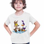 Fashion, accesorii si bijuterii - Copii - Imbracaminte copii - Tricouri copii - Tricou Copii Baieti Coiotul Strutul Bebelusi Doctor, alb, marime XL Copii - Infinity.ro