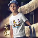 Fashion, accesorii si bijuterii - Copii - Imbracaminte copii - Tricouri copii - Tricou Copii Baieti Coiotul Strutul Bebelusi Doctor, alb, marime XL Copii - Infinity.ro