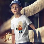 Fashion, accesorii si bijuterii - Copii - Imbracaminte copii - Tricouri copii - Tricou Copii Baieti Yosemite Sam Vestul Salbatic, alb, marime S Copii - Infinity.ro