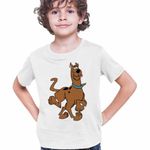 Fashion, accesorii si bijuterii - Copii - Imbracaminte copii - Tricouri copii - Tricou Copii Baieti ScoobyDoo Jucaus Flamand, alb, marime XS Copii - Infinity.ro