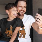 Fashion, accesorii si bijuterii - Copii - Imbracaminte copii - Tricouri copii - Tricou Copii Baieti ScoobyDoo Jucaus Flamand, alb, marime XS Copii - Infinity.ro