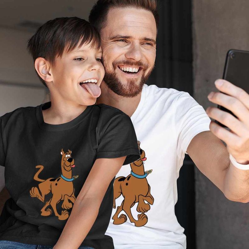Fashion, accesorii si bijuterii - Copii - Imbracaminte copii - Tricouri copii - Tricou Copii Baieti ScoobyDoo Jucaus Flamand, alb, marime XS Copii - Infinity.ro