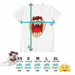 Fashion, accesorii si bijuterii - Copii - Imbracaminte copii - Tricouri copii - Tricou Copii Baieti Diavol Tasmanian Cartoon, alb, marime XL Copii - Infinity.ro
