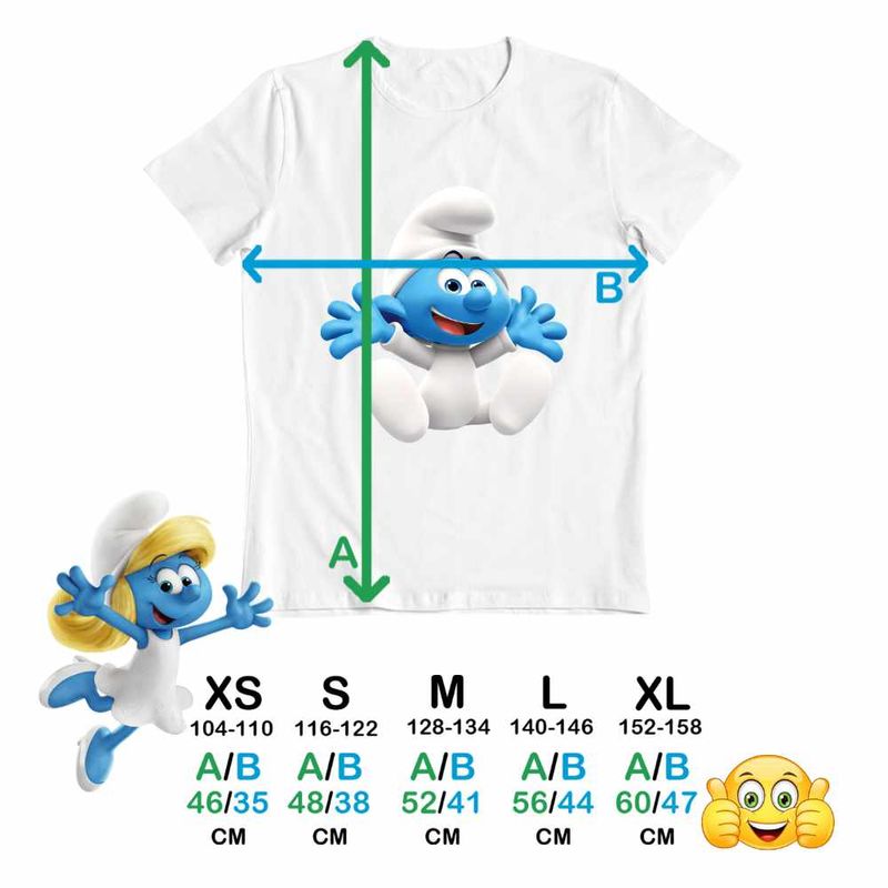 Fashion, accesorii si bijuterii - Copii - Imbracaminte copii - Tricouri copii - Tricou Copii Baieti Bebe Strumf Strunf CoolTrend, alb, marime XL Copii - Infinity.ro