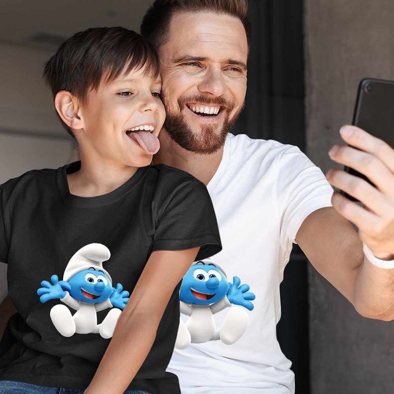 Fashion, accesorii si bijuterii - Copii - Imbracaminte copii - Tricouri copii - Tricou Copii Baieti Bebe Strumf Strunf CoolTrend, alb, marime XL Copii - Infinity.ro