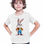 Fashion, accesorii si bijuterii - Copii - Imbracaminte copii - Tricouri copii - Tricou Copii Baieti Bugs Bunny Minecraft CoolTrend, alb, marime L Copii - Infinity.ro