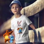 Fashion, accesorii si bijuterii - Copii - Imbracaminte copii - Tricouri copii - Tricou Copii Baieti Bugs Bunny Minecraft CoolTrend, alb, marime L Copii - Infinity.ro