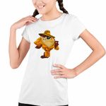Fashion, accesorii si bijuterii - Copii - Imbracaminte copii - Tricouri copii - Tricou Copii Fete Taz Mafiot Diavol Tasmanian, alb, marime XL Copii - Infinity.ro