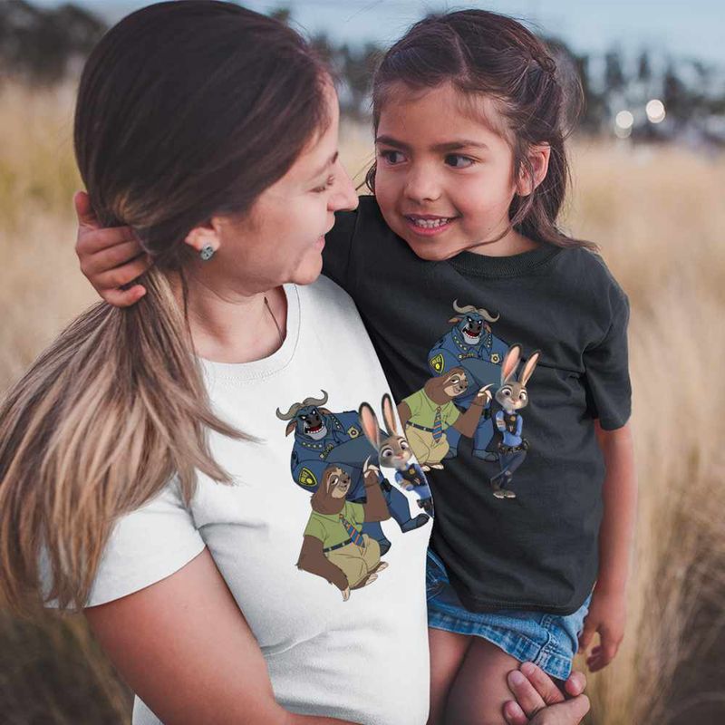 Fashion, accesorii si bijuterii - Copii - Imbracaminte copii - Tricouri copii - Tricou Copii Fete Zootopia Iepure Politist Judy CoolTrend, alb, marime S Copii - Infinity.ro