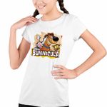 Fashion, accesorii si bijuterii - Copii - Imbracaminte copii - Tricouri copii - Tricou Copii Fete Bunnicula Draculas Vampirul Iepuras CoolTrend, alb, marime S Copii - Infinity.ro
