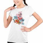Fashion, accesorii si bijuterii - Copii - Imbracaminte copii - Tricouri copii - Tricou Copii Fete Gumball Toata Familia Gumbal CoolTrend, alb, marime M Copii - Infinity.ro