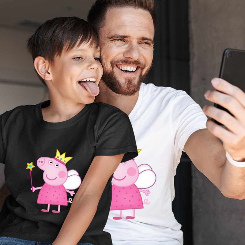 Fashion, accesorii si bijuterii - Copii - Imbracaminte copii - Tricouri copii - Tricou Copii Baieti Purcelusa Peppa Pig Zana Maseluta CoolTrend, alb, marime XS Copii - Infinity.ro