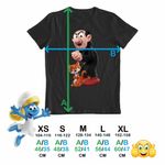 Fashion, accesorii si bijuterii - Copii - Imbracaminte copii - Tricouri copii - Tricou Copii Fete Strumfii Gargamel Azrael Vrajitor CoolTrend, negru, marime L Copii - Infinity.ro