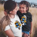 Fashion, accesorii si bijuterii - Copii - Imbracaminte copii - Tricouri copii - Tricou Copii Fete Strumfii Strumfita Zana Elf CoolTrend, alb, marime L Copii - Infinity.ro