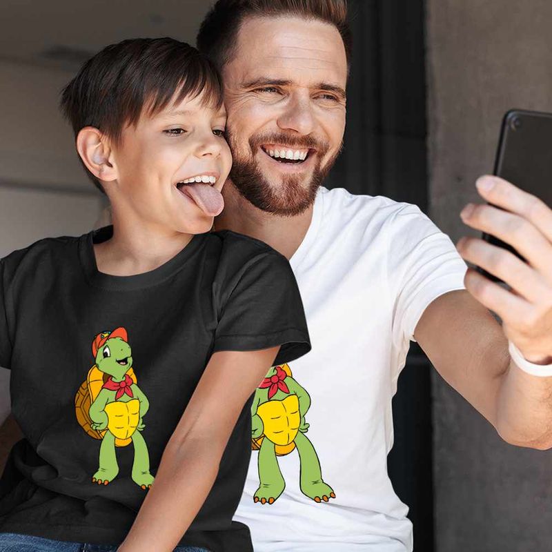 Fashion, accesorii si bijuterii - Copii - Imbracaminte copii - Tricouri copii - Tricou Copii Baieti Desene Animate Testoasa Franklin CoolTrend, alb, marime XL Copii - Infinity.ro