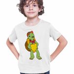 Fashion, accesorii si bijuterii - Copii - Imbracaminte copii - Tricouri copii - Tricou Copii Baieti Desene Animate Testoasa Franklin CoolTrend, alb, marime XL Copii - Infinity.ro
