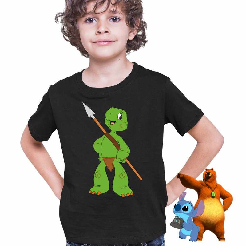 Fashion, accesorii si bijuterii - Copii - Imbracaminte copii - Tricouri copii - Tricou Copii Baieti Franklin Luptator Vanator CoolTrend, negru, marime M Copii - Infinity.ro