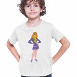 Fashion, accesorii si bijuterii - Copii - Imbracaminte copii - Tricouri copii - Tricou Copii Baieti Scooby Doo Daphne Blake, alb, marime XL Copii - Infinity.ro
