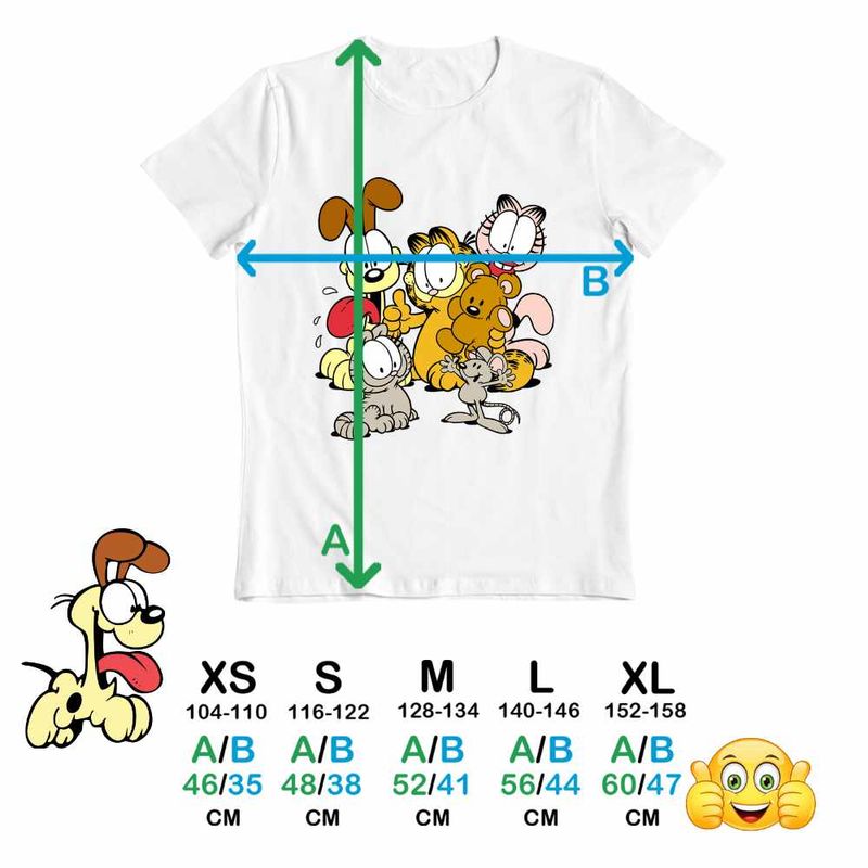 Fashion, accesorii si bijuterii - Copii - Imbracaminte copii - Tricouri copii - Tricou Copii Baieti Garfield Dream Team Pisici, alb, marime S Copii - Infinity.ro