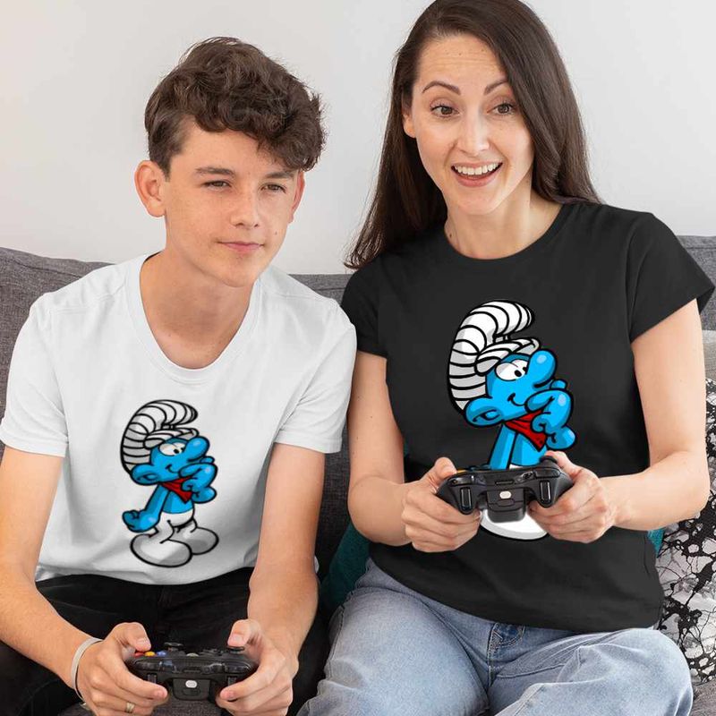 Fashion, accesorii si bijuterii - Copii - Imbracaminte copii - Tricouri copii - Tricou Copii Baieti Strumf Inginerul CoolTrend, negru, marime XS Copii - Infinity.ro