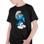 Fashion, accesorii si bijuterii - Copii - Imbracaminte copii - Tricouri copii - Tricou Copii Baieti Strumf Inginerul CoolTrend, negru, marime XS Copii - Infinity.ro