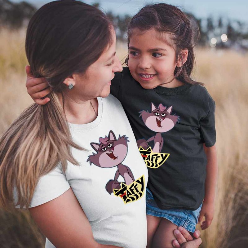 Fashion, accesorii si bijuterii - Copii - Imbracaminte copii - Tricouri copii - Tricou Copii Fete Taffy Mish Desen Animat CoolTrend, alb, marime L Copii - Infinity.ro