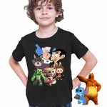Fashion, accesorii si bijuterii - Copii - Imbracaminte copii - Tricouri copii - Tricou Copii Baieti Taffy Mr Bean Creeper Balerina Labubu Harry Potter CoolTrend, negru, marime XS Copii - Infinity.ro