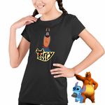 Fashion, accesorii si bijuterii - Copii - Imbracaminte copii - Tricouri copii - Tricou Copii Fete Bentley Taffy Desene cu Raton CoolTrend, negru, marime L Copii - Infinity.ro