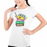 Fashion, accesorii si bijuterii - Copii - Imbracaminte copii - Tricouri copii - Tricou Copii Fete Familia Green la Oras Bunica CoolTrend, alb, marime S Copii - Infinity.ro