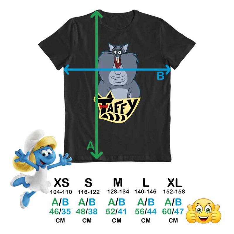 Fashion, accesorii si bijuterii - Copii - Imbracaminte copii - Tricouri copii - Tricou Copii Fete Taffy Mash Cartoon CoolTrend, negru, marime XS Copii - Infinity.ro