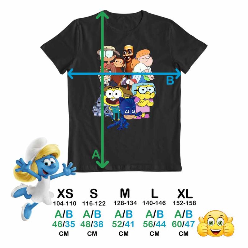 Fashion, accesorii si bijuterii - Copii - Imbracaminte copii - Tricouri copii - Tricou Copii Fete StuGo Tung Sahur Lemingi Bunica Green Maimuta George Eroi Pijama CoolTrend, negru, marime S Copii - Infinity.ro